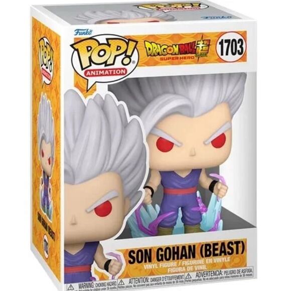 New Funko Pop! Dragon Ball Super : Son Gohan (Beast) # 1703 With Pop 2 - Picture 2 of 6